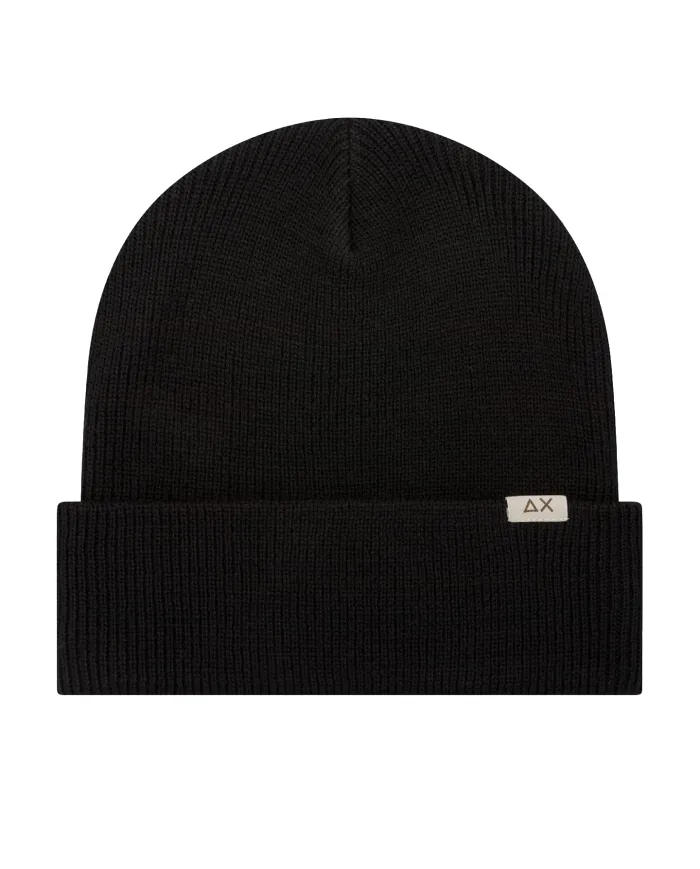 SUN68 Berretto Uomo C45101 CAP BASIC AI 25/26 lana con nastro logato 11 NERO SUN68 Berretto Uomo C45101 CAP BASIC AI 25/26 lana con nastro logato 11 NERO