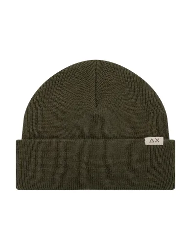 SUN68 Berretto Uomo C45109 BEANIE CAP AI 25/26 lana con nastro logato 74 MILITARE scuro SUN68 Berretto Uomo C45109 BEANIE CAP AI 25/26 lana con nastro logato 74 MILITARE scuro