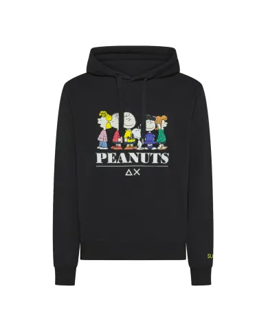 SUN68 Felpa Uomo F45163 HOODIE PEANTUS AI 25/26 cotone con cappuccio 11 NERO SUN68 Felpa Uomo F45163 HOODIE PEANTUS AI 25/26 cotone con cappuccio 11 NERO