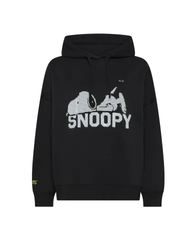 SUN68 Felpa Donna F45221 HOODIE PEANTUS AI 25/26 cotone con cappuccio 11 NERO SUN68 Felpa Donna F45221 HOODIE PEANTUS AI 25/26 cotone con cappuccio 11 NERO