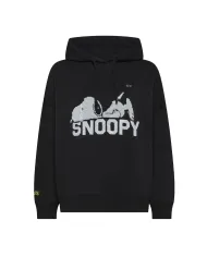 SUN68 Felpa Donna F45221 HOODIE PEANTUS AI 25/26 cotone con cappuccio 11 NERO