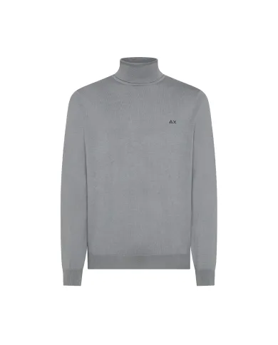 SUN68 Dolcevita Uomo K45106 TURTLE SWEATER BAS AI 25/26 lana con logo ricamato 34 GRIGIO MEDIO SUN68 Dolcevita Uomo K45106 TURTLE SWEATER BAS AI 25/26 lana con logo ricamato 34 GRIGIO MEDIO