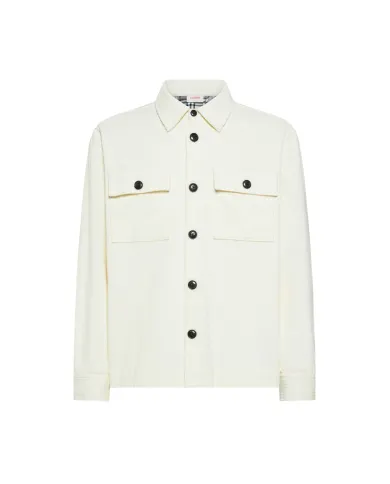 SUN68 Overshirt Uomo S45111 OVERSHIRT CORDUROY AI 25/26 cotone lavorato a costine 31 BIANCO PANNA SUN68 Overshirt Uomo S45111 OVERSHIRT CORDUROY AI 25/26 cotone lavorato a costine 31 BIANCO PANNA