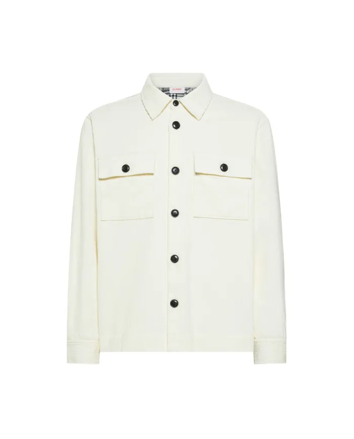 SUN68 Overshirt Uomo S45111 OVERSHIRT CORDUROY AI 25/26 cotone lavorato a costine 31 BIANCO PANNA SUN68 Overshirt Uomo S45111 OVERSHIRT CORDUROY AI 25/26 cotone lavorato a costine 31 BIANCO PANNA