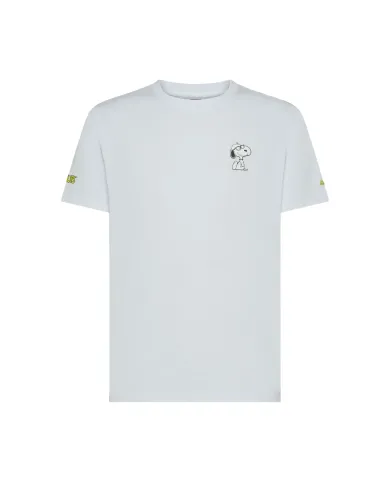 SUN68 T-shirt Uomo T45130 T-SHIRT PEANTUS AI 25/26 cotone con patch peantus applicata 01 BIANCO SUN68 T-shirt Uomo T45130 T-SHIRT PEANTUS AI 25/26 cotone con patch peantus applicata 01 BIANCO