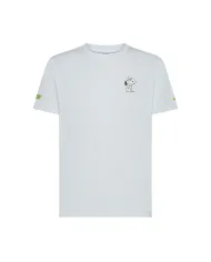 SUN68 T-shirt Uomo T45130 T-SHIRT PEANTUS AI 25/26 cotone con patch peantus applicata 01 BIANCO