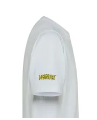 SUN68 T-shirt Uomo T45130 T-SHIRT PEANTUS AI 25/26 cotone con patch peantus applicata 01 BIANCO