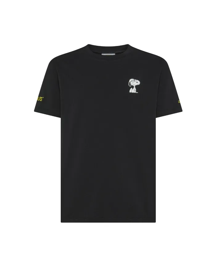 SUN68 T-shirt Uomo T45130 T-SHIRT PEANTUS AI 25/26 cotone con patch peantus applicata 11 NERO SUN68 T-shirt Uomo T45130 T-SHIRT PEANTUS AI 25/26 cotone con patch peantus applicata 11 NERO