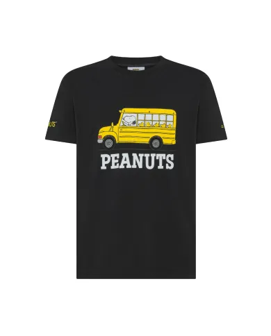 SUN68 T-shirt Uomo T45130 T-SHIRT PEANTUS AI 25/26 cotone con stampa peantus applicata 11 NERO SUN68 T-shirt Uomo T45130 T-SHIRT PEANTUS AI 25/26 cotone con stampa peantus applicata 11 NERO