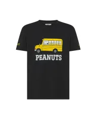 SUN68 T-shirt Uomo T45130 T-SHIRT PEANTUS AI 25/26 cotone con stampa peantus applicata 11 NERO