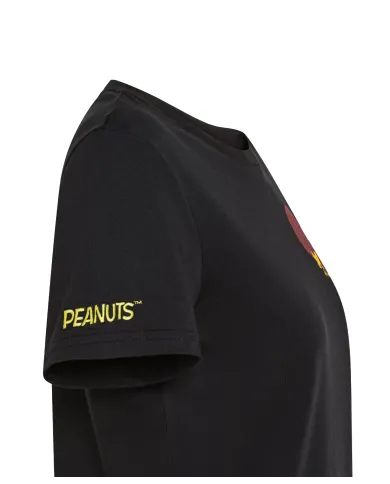SUN68 T-shirt Donna T45220 T-SHIRT PEANTUS AI 25/26 cotone con patch peantus applicata 11 NERO SUN68 T-shirt Donna T45220 T-SHIRT PEANTUS AI 25/26 cotone con patch peantus applicata 11 NERO