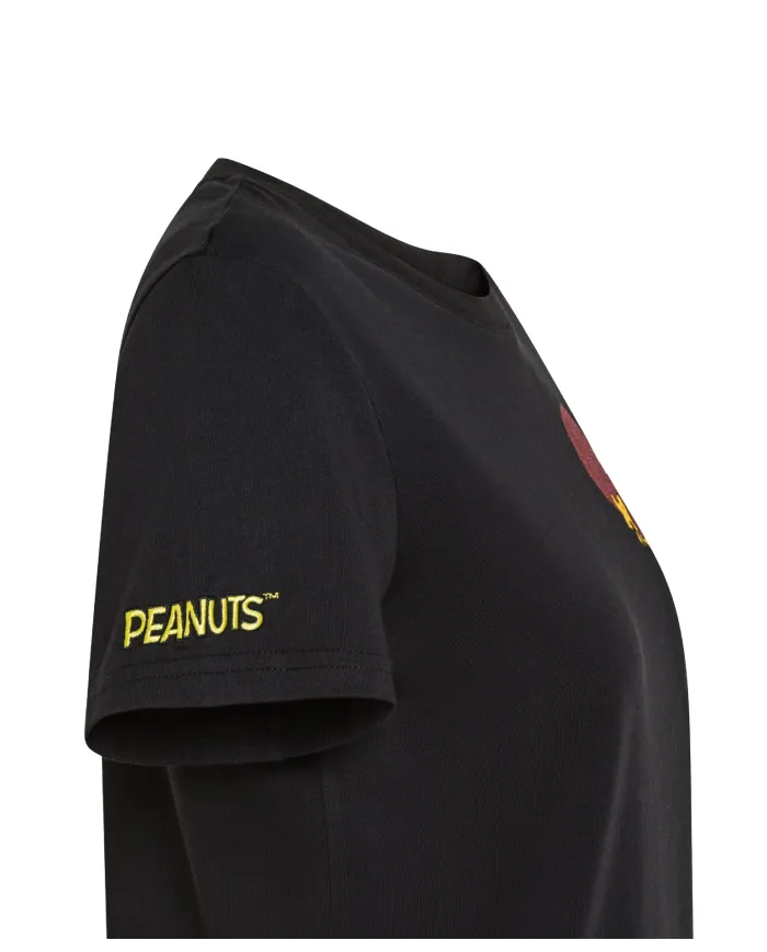 SUN68 T-shirt Donna T45220 T-SHIRT PEANTUS AI 25/26 cotone con patch peantus applicata 11 NERO SUN68 T-shirt Donna T45220 T-SHIRT PEANTUS AI 25/26 cotone con patch peantus applicata 11 NERO