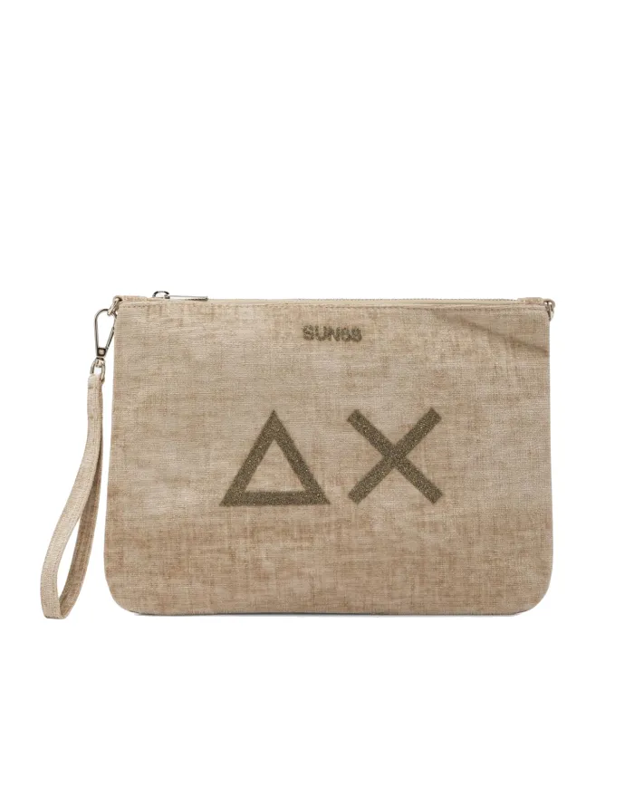 SUN68 Pochette Donna X45201 AI 25/26 classico logato avanti 16 BEIGE
