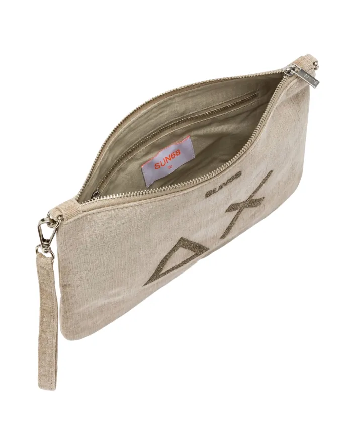 SUN68 Pochette Donna X45201 AI 25/26 classico logato avanti 16 BEIGE