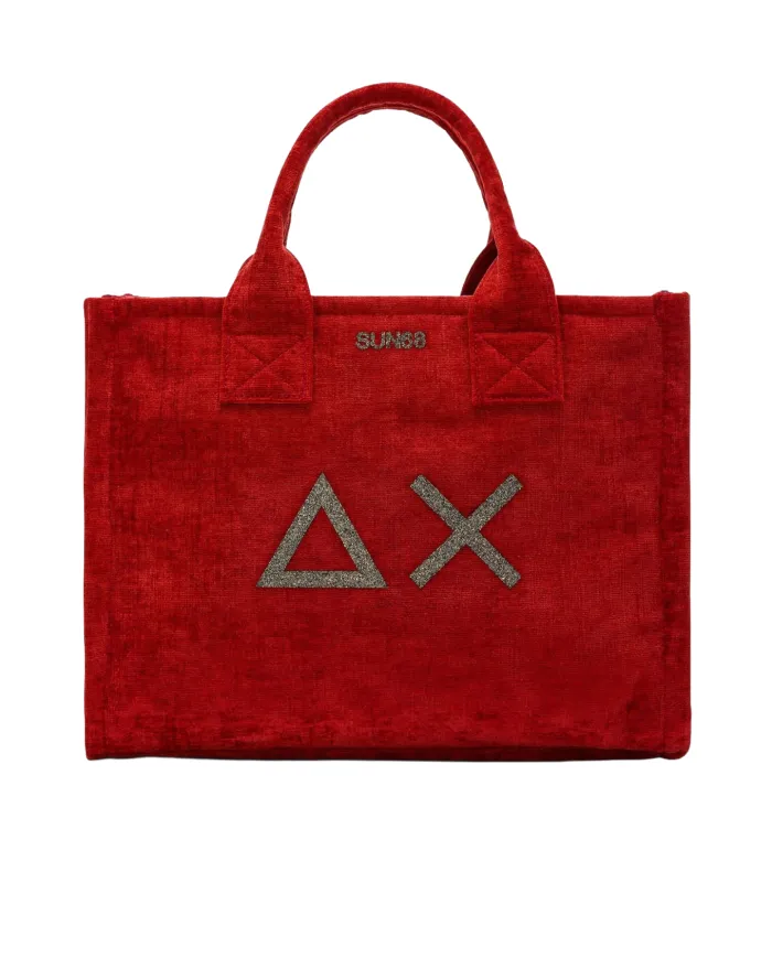 SUN68 Borsa Donna X45203 CALI AI 25/26 stile shopping con patch logata 10 ROSSO SUN68 Borsa Donna X45203 CALI AI 25/26 stile shopping con patch logata 10 ROSSO