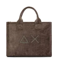 SUN68 Borsa Donna X45203 CALI AI 25/26 stile shopping con patch logata 52 FANGO