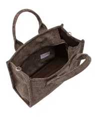 SUN68 Borsa Donna X45203 CALI AI 25/26 stile shopping con patch logata 52 FANGO