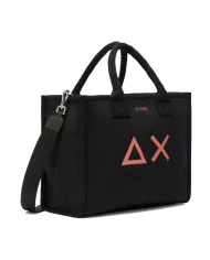 SUN68 Borsa Donna X45209 CALI AI 25/26 stile shopping con motivo a costine 11 NERO