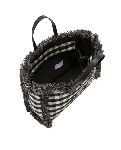 SUN68 Borsa Donna X45213 CALI AI 25/26 lana con motivo a quadri 11 NERO SUN68 Borsa Donna X45213 CALI AI 25/26 lana con motivo a quadri 11 NERO