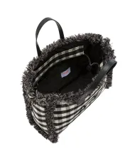 SUN68 Borsa Donna X45213 CALI AI 25/26 lana con motivo a quadri 11 NERO