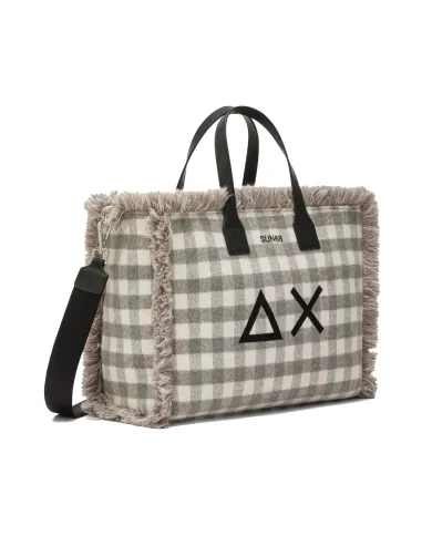 SUN68 Borsa Donna X45213 CALI AI 25/26 lana con motivo a quadri 34 GRIGIO MEDIO SUN68 Borsa Donna X45213 CALI AI 25/26 lana con motivo a quadri 34 GRIGIO MEDIO