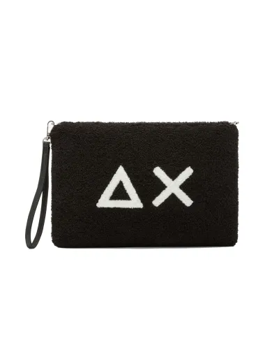 SUN68 Pochette Donna X45223 AI 25/26 classico con tessuto effetto teddy 11 NERO SUN68 Pochette Donna X45223 AI 25/26 classico con tessuto effetto teddy 11 NERO