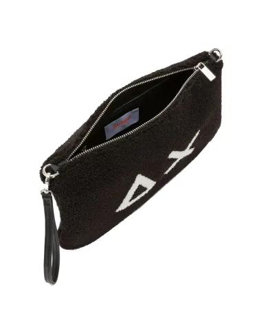 SUN68 Pochette Donna X45223 AI 25/26 classico con tessuto effetto teddy 11 NERO SUN68 Pochette Donna X45223 AI 25/26 classico con tessuto effetto teddy 11 NERO