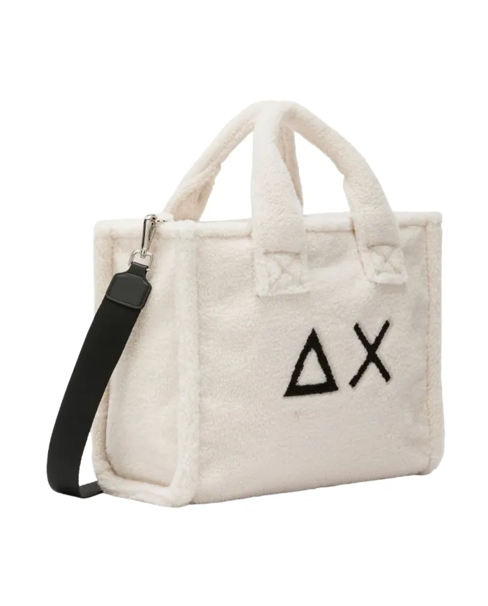 SUN68 Borsa Donna X45224 CALI AI 25/26 stile shopping con motivo teddy 31 BIANCO PANNA SUN68 Borsa Donna X45224 CALI AI 25/26 stile shopping con motivo teddy 31 BIANCO PANNA