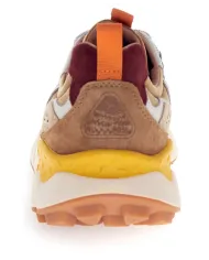 FLOWER MOUNTAIN Sneakers Uomo 2017816 01 YAMANO3 AI 25/26 pelle con dettagli in tessuto 3B30 d.petrol/l.grey-mud