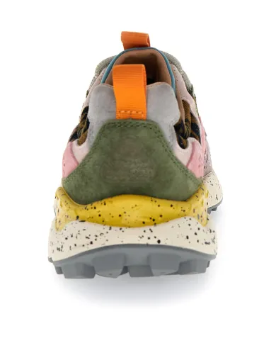 FLOWER MOUNTAIN Sneakers Donna 2017817 55 YAMANO3 AI 25/26 pelle con dettagli scamosciati 2F71 mustard/grey/cipria FLOWER MOUNTAIN Sneakers Donna 2017817 55 YAMANO3 AI 25/26 pelle con dettagli scamosciati 2F71 mustard/grey/cipria
