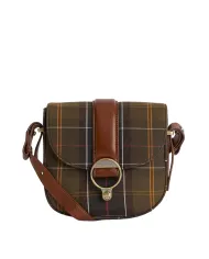 BARBOUR Borsa Donna LBA0504 ELM AI 25/26 cotone con tracolla in pelle TN11 classic tartan