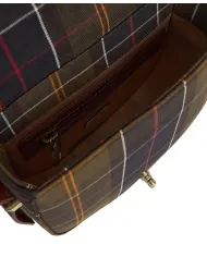 BARBOUR Borsa Donna LBA0504 ELM AI 25/26 cotone con tracolla in pelle TN11 classic tartan