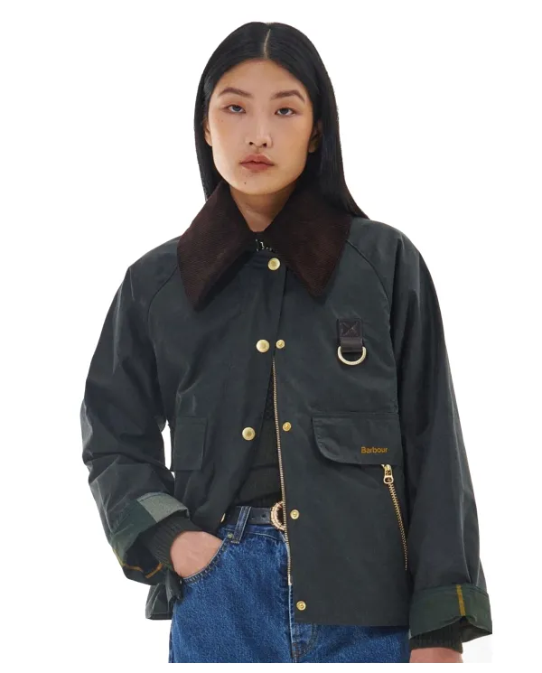 BARBOUR Giacca Donna LWX1333 CATTON AI 25/26 cotone classico con gancetto SG51 sage/ancient BARBOUR Giacca Donna LWX1333 CATTON AI 25/26 cotone classico con gancetto SG51 sage/ancient