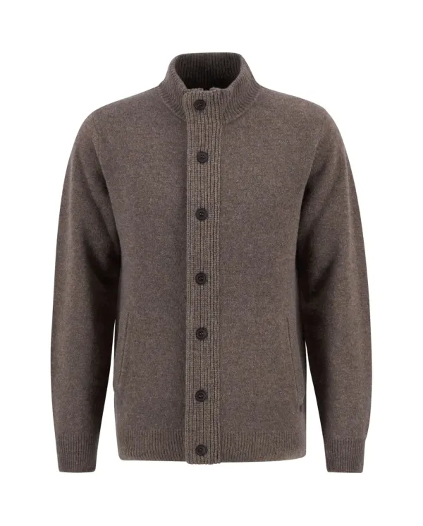 BARBOUR Giubbino Uomo MKN0731 essential patch z AI 25/26 lana con patch applicate ST52 dark stone BARBOUR Giubbino Uomo MKN0731 essential patch z AI 25/26 lana con patch applicate ST52 dark stone