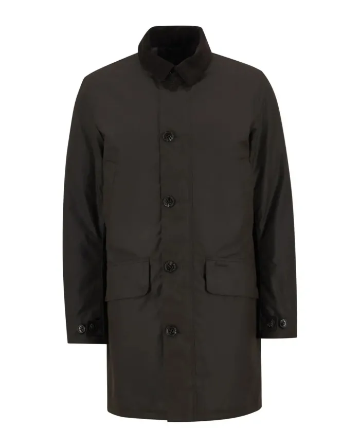 BARBOUR Cappotto Uomo MWX1861 WAX MAC AI 25/26 cotone lungo con colletto classico BR91 dk brown/midnight oak BARBOUR Cappotto Uomo MWX1861 WAX MAC AI 25/26 cotone lungo con colletto classico BR91 dk brown/midnight oak