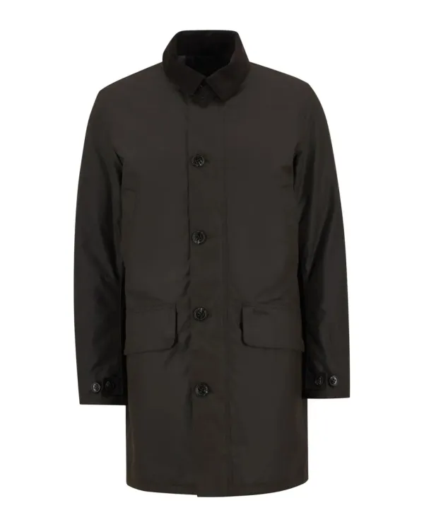 BARBOUR Cappotto Uomo MWX1861 WAX MAC AI 25/26 cotone lungo con colletto classico BR91 dk brown/midnight oak BARBOUR Cappotto Uomo MWX1861 WAX MAC AI 25/26 cotone lungo con colletto classico BR91 dk brown/midnight oak