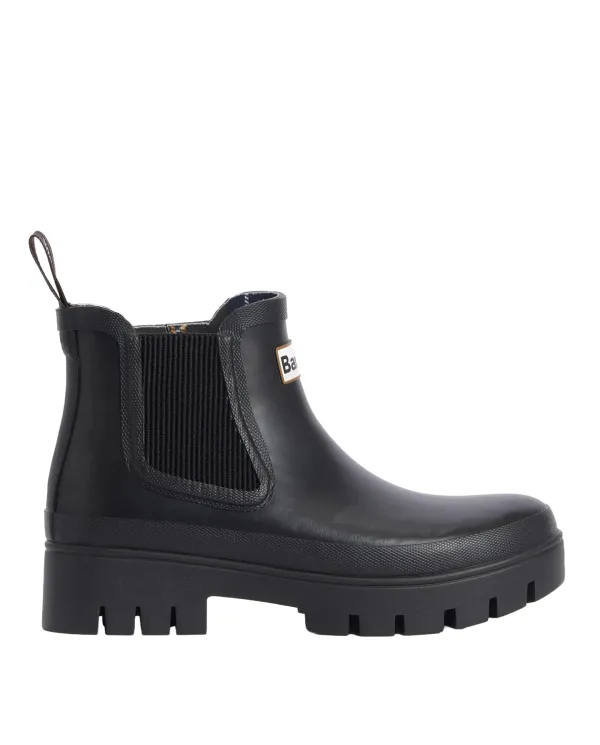 BARBOUR Tronchetto Donna LRF0100 HALTON AI 25/26 gomma con tasselli laterali BK11 BLACK BARBOUR Tronchetto Donna LRF0100 HALTON AI 25/26 gomma con tasselli laterali BK11 BLACK