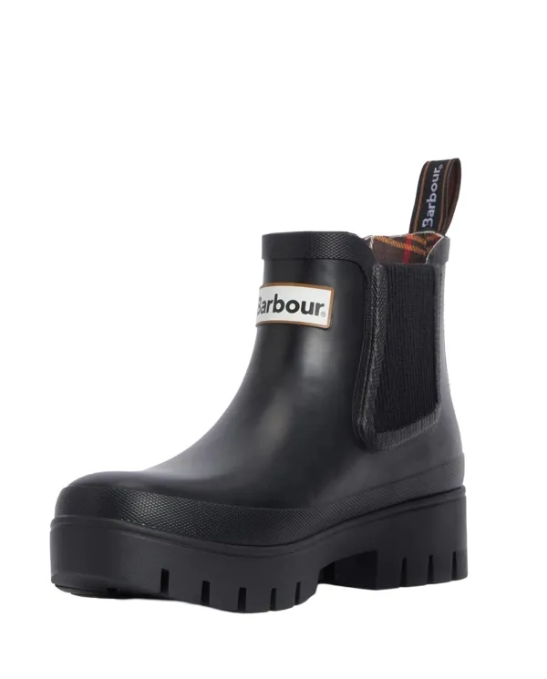 BARBOUR Tronchetto Donna LRF0100 HALTON AI 25/26 gomma con tasselli laterali BK11 BLACK BARBOUR Tronchetto Donna LRF0100 HALTON AI 25/26 gomma con tasselli laterali BK11 BLACK