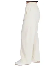 COUNTY OF MILAN Pantalone Donna 25ICM30031 AI 25/26 cotone tuta con coulisse 02 LATTE