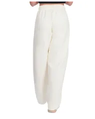 COUNTY OF MILAN Pantalone Donna 25ICM30031 AI 25/26 cotone tuta con coulisse 02 LATTE