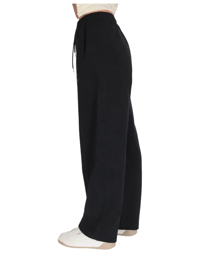 COUNTY OF MILAN Pantalone Donna 25ICM30031 AI 25/26 cotone tuta con coulisse 01 NERO COUNTY OF MILAN Pantalone Donna 25ICM30031 AI 25/26 cotone tuta con coulisse 01 NERO