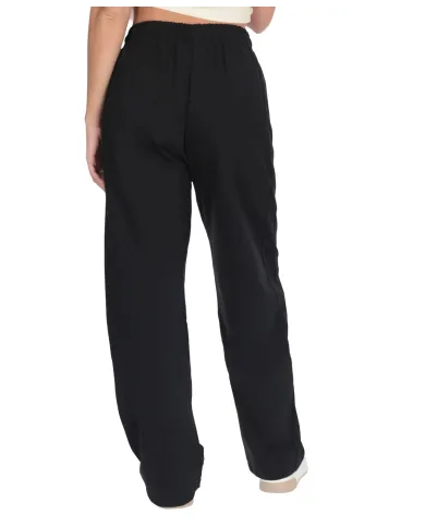 COUNTY OF MILAN Pantalone Donna 25ICM30031 AI 25/26 cotone tuta con coulisse 01 NERO COUNTY OF MILAN Pantalone Donna 25ICM30031 AI 25/26 cotone tuta con coulisse 01 NERO