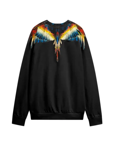 COUNTY OF MILAN Felpa Uomo F5CAMASW025 AI 25/26 cotone regular con stampa 110 nero/black COUNTY OF MILAN Felpa Uomo F5CAMASW025 AI 25/26 cotone regular con stampa 110 nero/black