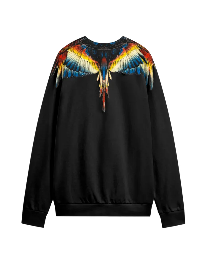 COUNTY OF MILAN Felpa Uomo F5CAMASW025 AI 25/26 cotone regular con stampa 110 nero/black COUNTY OF MILAN Felpa Uomo F5CAMASW025 AI 25/26 cotone regular con stampa 110 nero/black