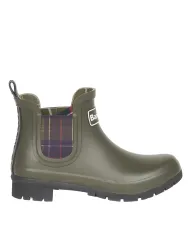 BARBOUR Tronchetto Donna LRF0088 KINGHAM AI 25/26 gomma con tasselli laterali tar tan OL11 OLIVE BARBOUR Tronchetto Donna LRF0088 KINGHAM AI 25/26 gomma con tasselli laterali tar tan OL11 OLIVE