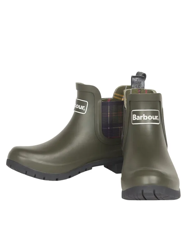 BARBOUR Tronchetto Donna LRF0088 KINGHAM AI 25/26 gomma con tasselli laterali tar tan OL11 OLIVE BARBOUR Tronchetto Donna LRF0088 KINGHAM AI 25/26 gomma con tasselli laterali tar tan OL11 OLIVE