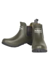 BARBOUR Tronchetto Donna LRF0088 KINGHAM AI 25/26 gomma con tasselli laterali tar tan OL11 OLIVE BARBOUR Tronchetto Donna LRF0088 KINGHAM AI 25/26 gomma con tasselli laterali tar tan OL11 OLIVE