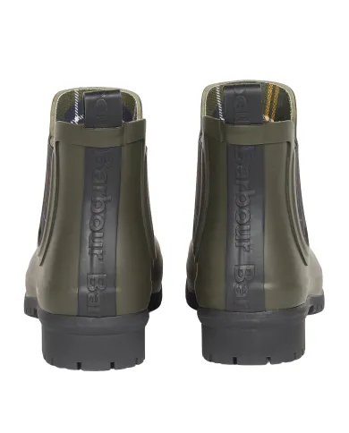 BARBOUR Tronchetto Donna LRF0088 KINGHAM AI 25/26 gomma con tasselli laterali tar tan OL11 OLIVE BARBOUR Tronchetto Donna LRF0088 KINGHAM AI 25/26 gomma con tasselli laterali tar tan OL11 OLIVE