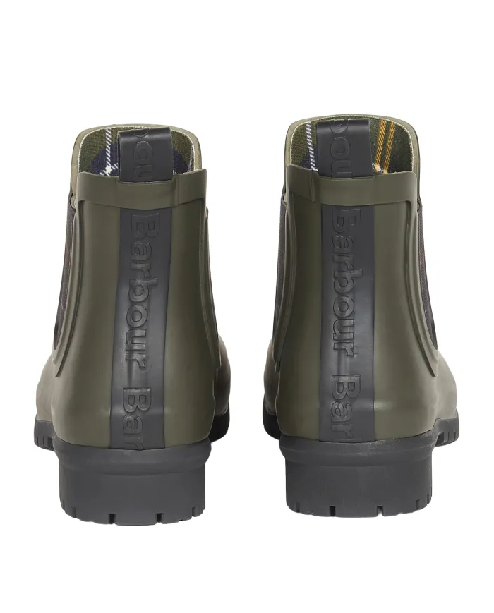 BARBOUR Tronchetto Donna LRF0088 KINGHAM AI 25/26 gomma con tasselli laterali tar tan OL11 OLIVE BARBOUR Tronchetto Donna LRF0088 KINGHAM AI 25/26 gomma con tasselli laterali tar tan OL11 OLIVE