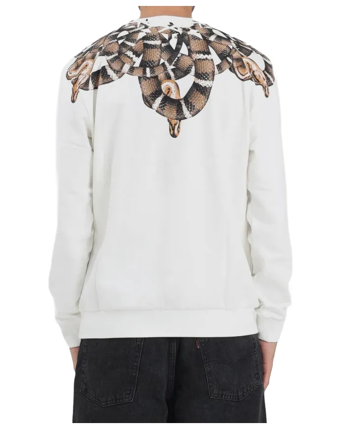 COUNTY OF MILAN Felpa Uomo F5CAMASW039 AI 25/26 cotone regular con stampa 013 CREMA/CREAM COUNTY OF MILAN Felpa Uomo F5CAMASW039 AI 25/26 cotone regular con stampa 013 CREMA/CREAM